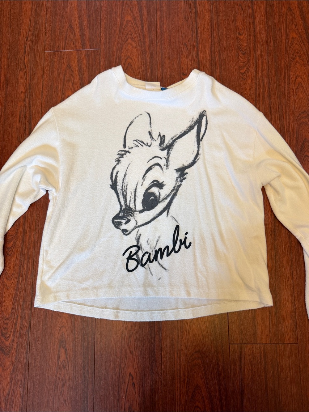Zara for Disney Bambi Graphic Light Sweatshirt